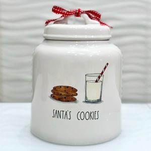 Rae Dunn SANTA’S COOKIES Canister 🥛🍪